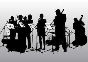 jazz band performing on stage
