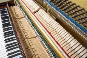 internal view of piano