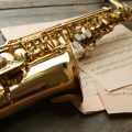 saxophone close up