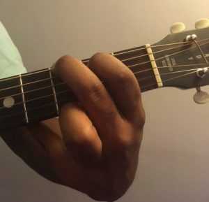 G major chord guitar fret