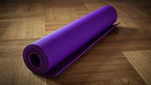 purple yoga mat 