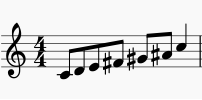 scales using chromatic 